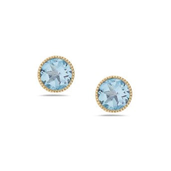 Anatoli Collection Vermeil Aquamarine Earrings