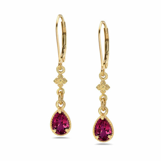 Anatoli Collection Rhodolite Garnet Vermeil Earrings