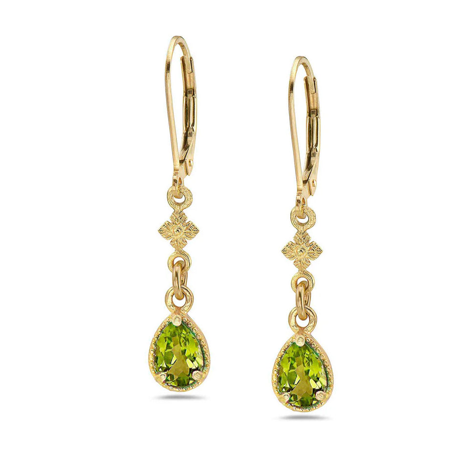Anatoli Collection Peridot Vermeil Earrings
