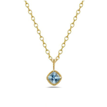 Anatoli Collection Vermeil Aquamarine Necklace