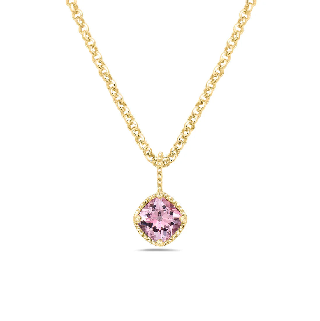 Anatoli Collection Vermeil Strawberry Topaz Necklace