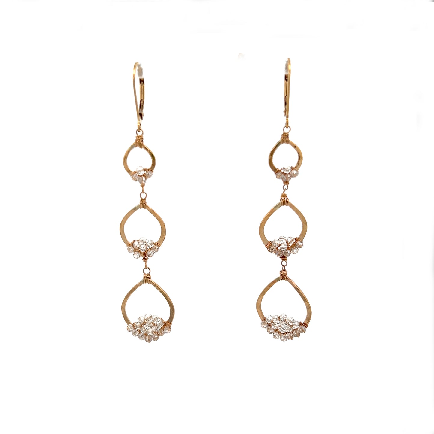 Dana Kellin Collection Crystal Drop Earrings