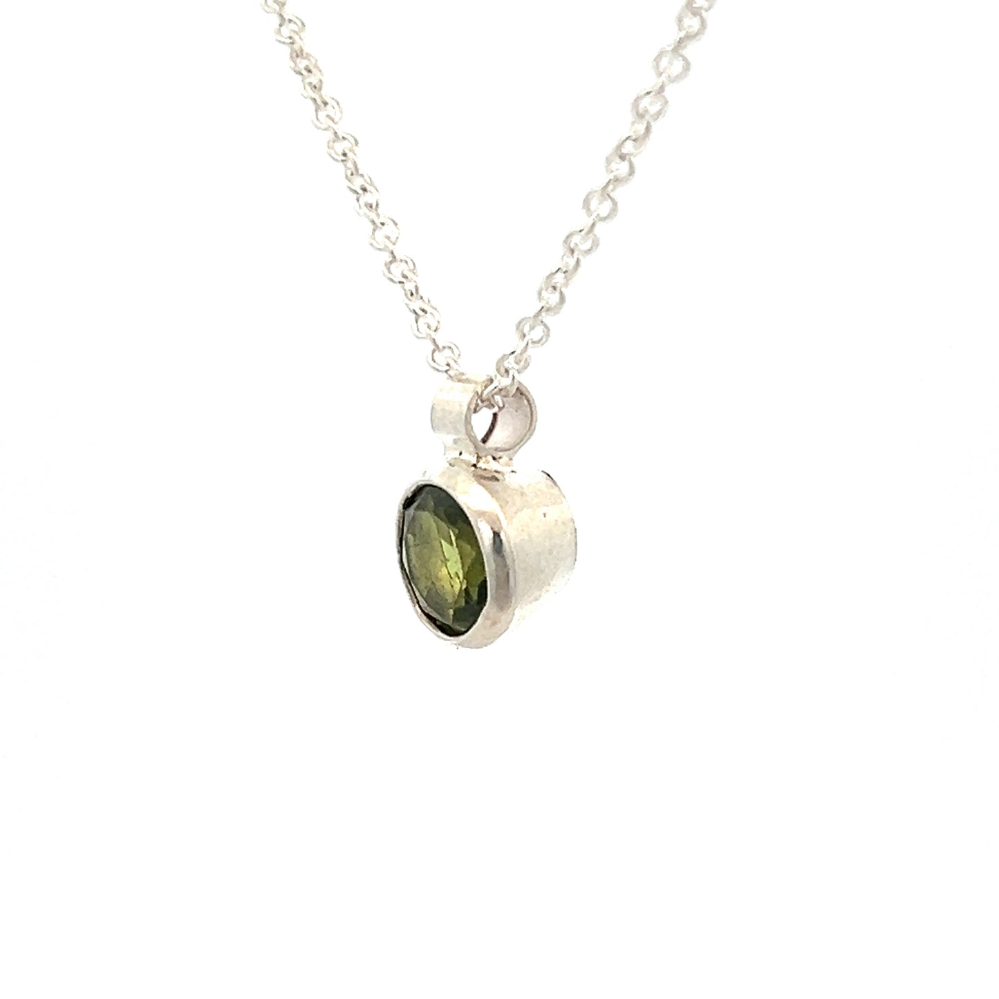 Sterling Silver Peridot Pendant