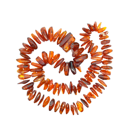 Vintage Graduated Baltic Amber Necklace 32"