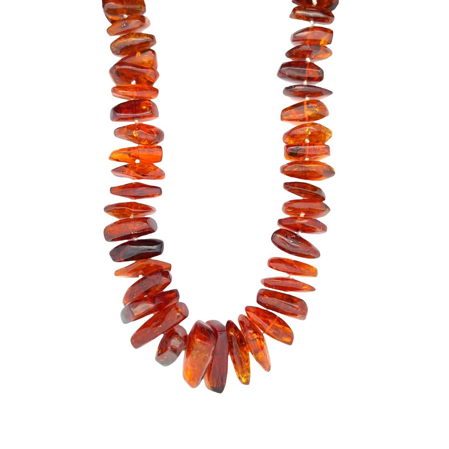 Vintage Graduated Baltic Amber Necklace 32"