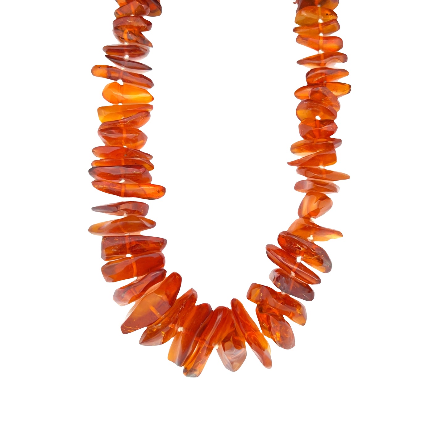 Vintage Graduated Baltic Amber Necklace 30"