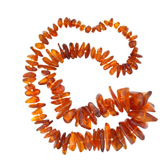 Vintage Graduated Baltic Amber Necklace 30"