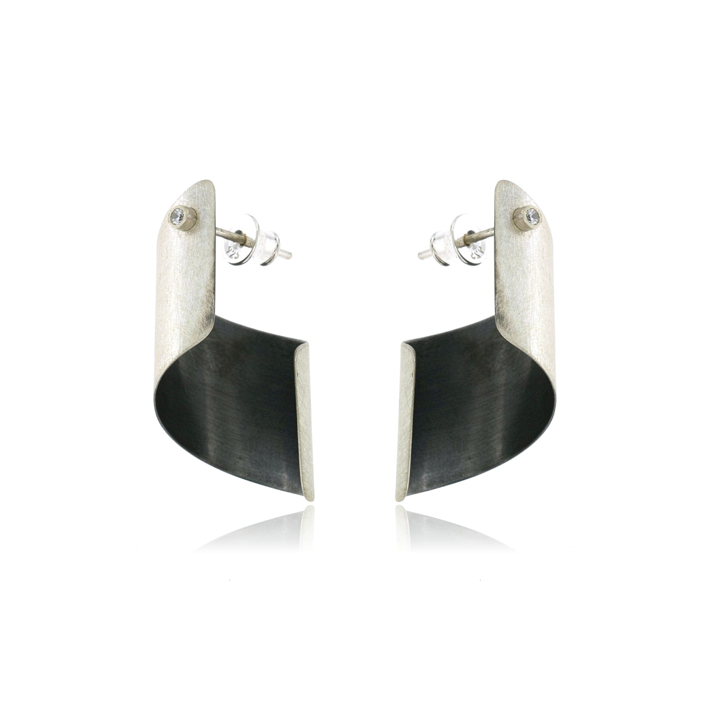 Mysterium Collection "Curly" CZ Earrings