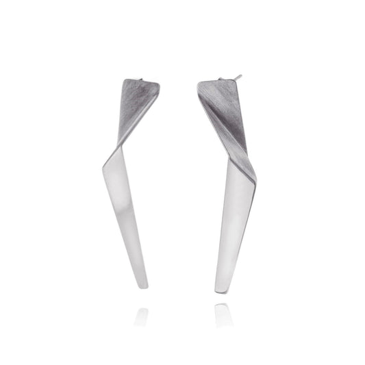 Mysterium Collection Bent Strip Earrings