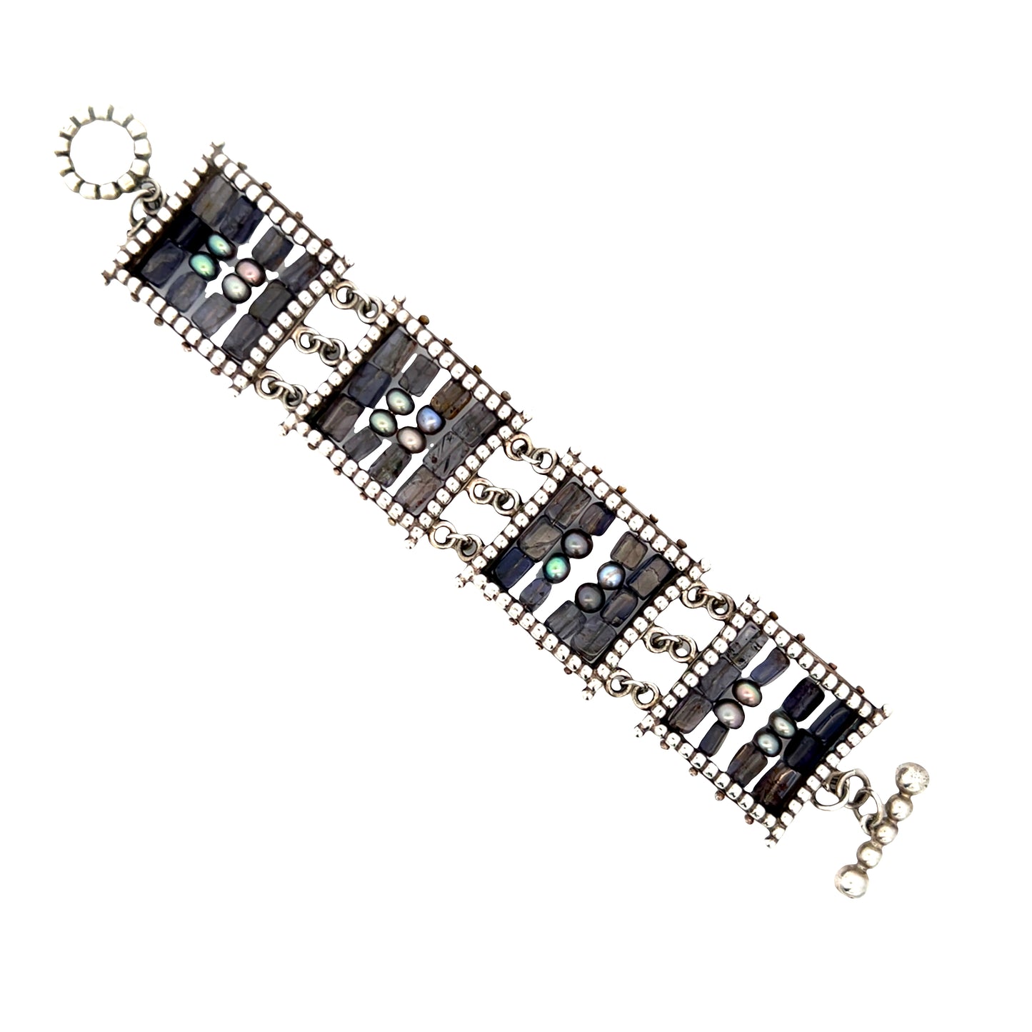Molly McNamara Collection Iolite Tapestry Bracelet