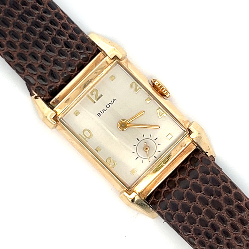 Vintage 1949 21mm Gold-Filled Bulova Watch – Symmetry