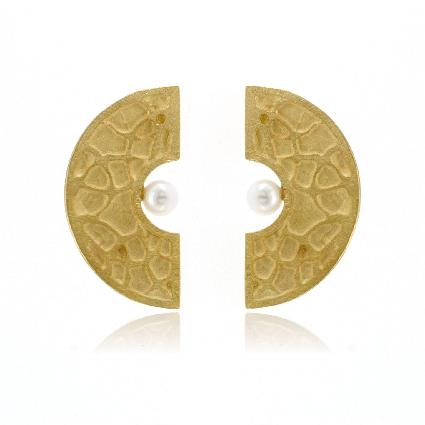 Mysterium Collection Gold-Plated Sterling Pearl Earrings