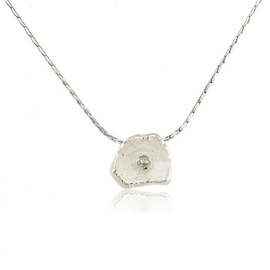 Mysterium Collection Sterling Petal Pendant (Sm)