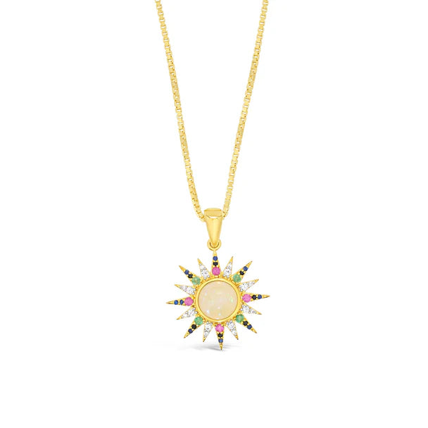 Cristy Cali Vermeil El Sol Divino Pendant