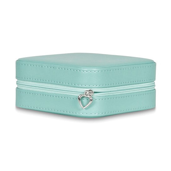 Mint Green Zippered Jewelry Case
