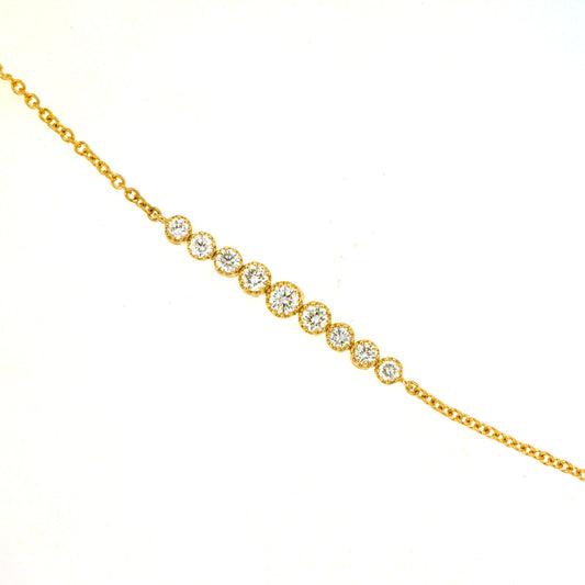 14K Yellow Gold Diamond Bracelet