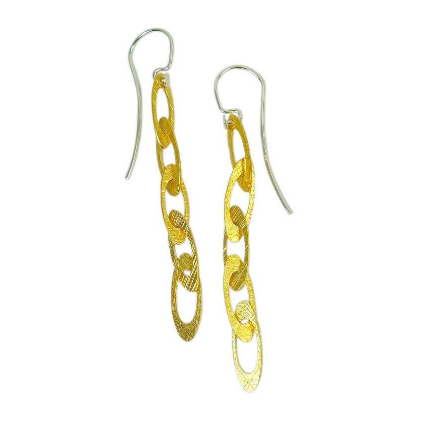 Mysterium Collection Open Link Vermeil Earrings
