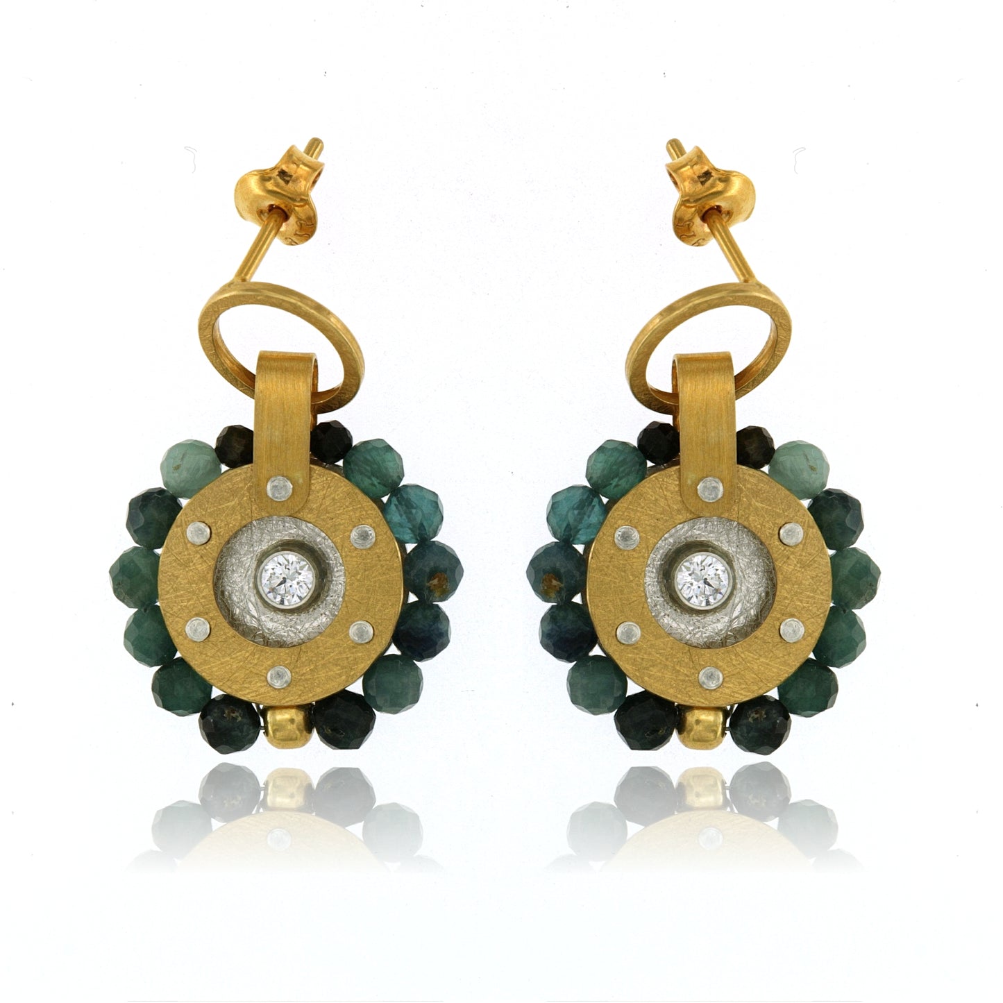 Mysterium Collection Vermeil Blue Tourmaline Earrings