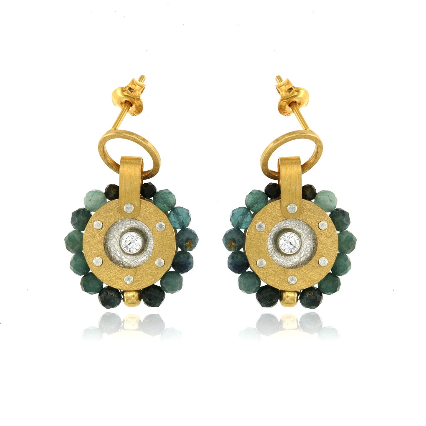 Mysterium Collection Vermeil Blue Tourmaline Earrings