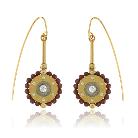 Mysterium Collection Vermeil Garnet Earrings