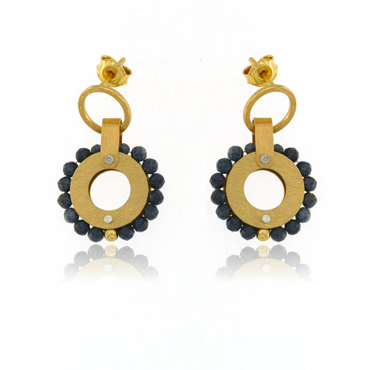 Mysterium Collection Vermeil Sapphire Earrings