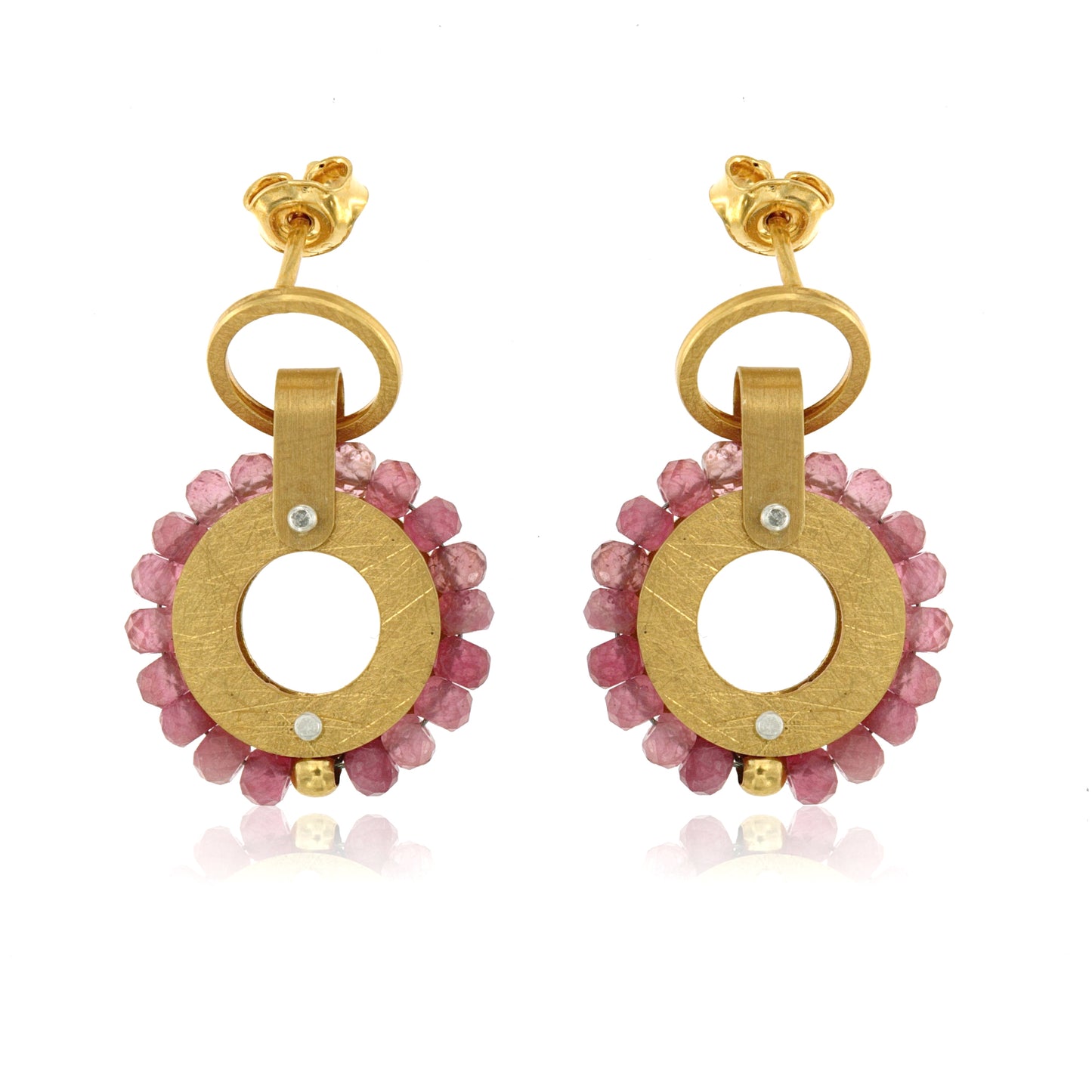 Mysterium Collection Vermeil Pink Tourmaline Earrings