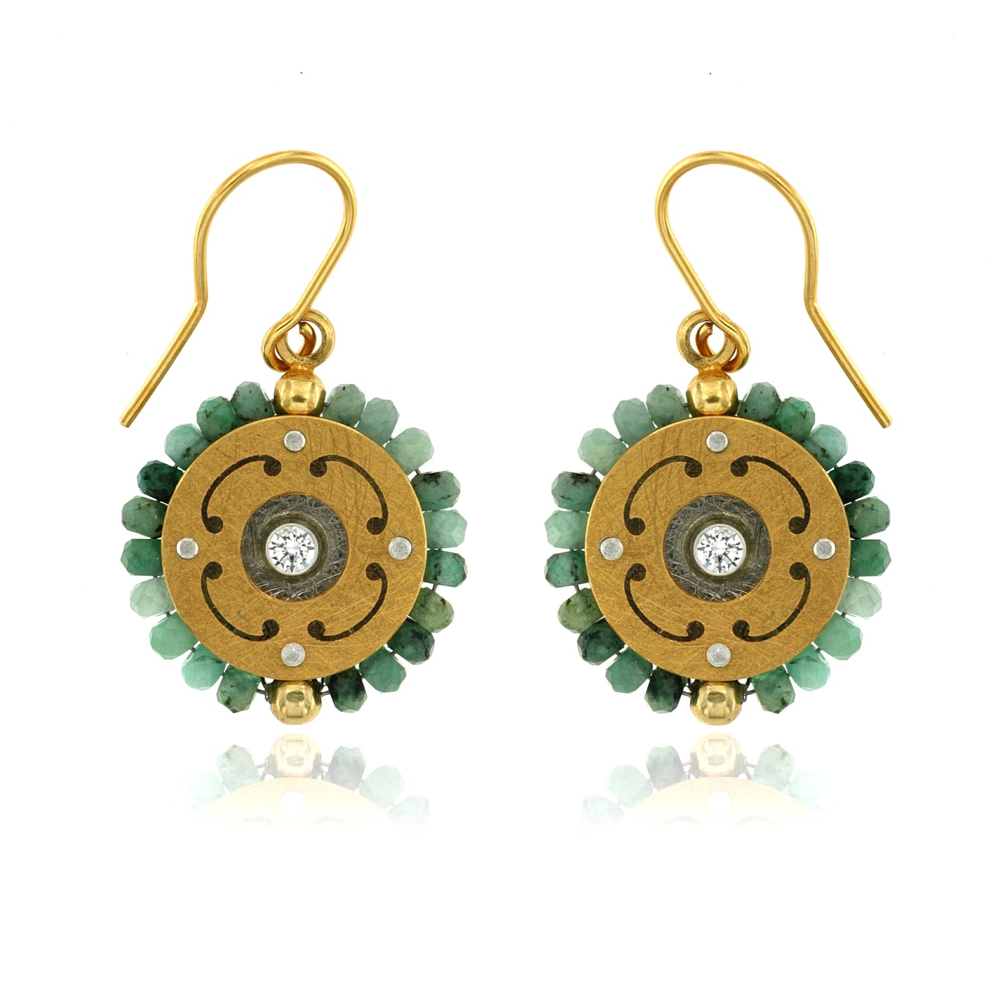 Mysterium Collection Vermeil Emerald Earrings