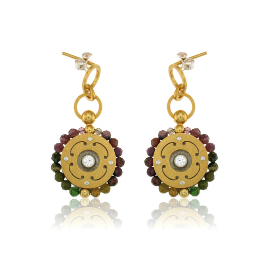 Mysterium Collection Vermeil Tourmaline Earrings