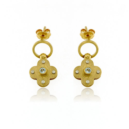 Mysterium Collection Vermeil Sky Blue Topaz Earrings