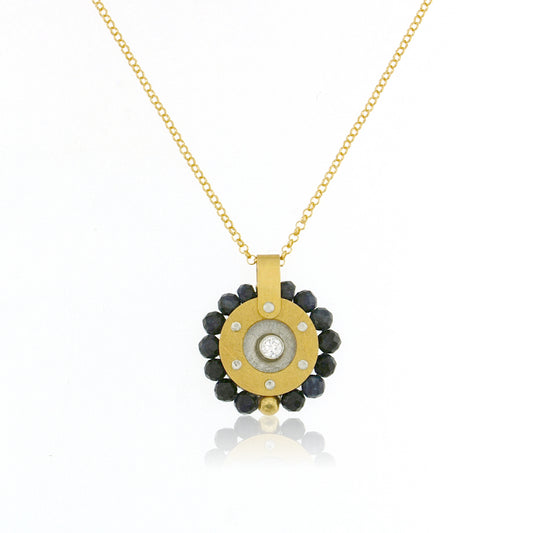 Mysterium Collection Vermeil Sapphire Pendant