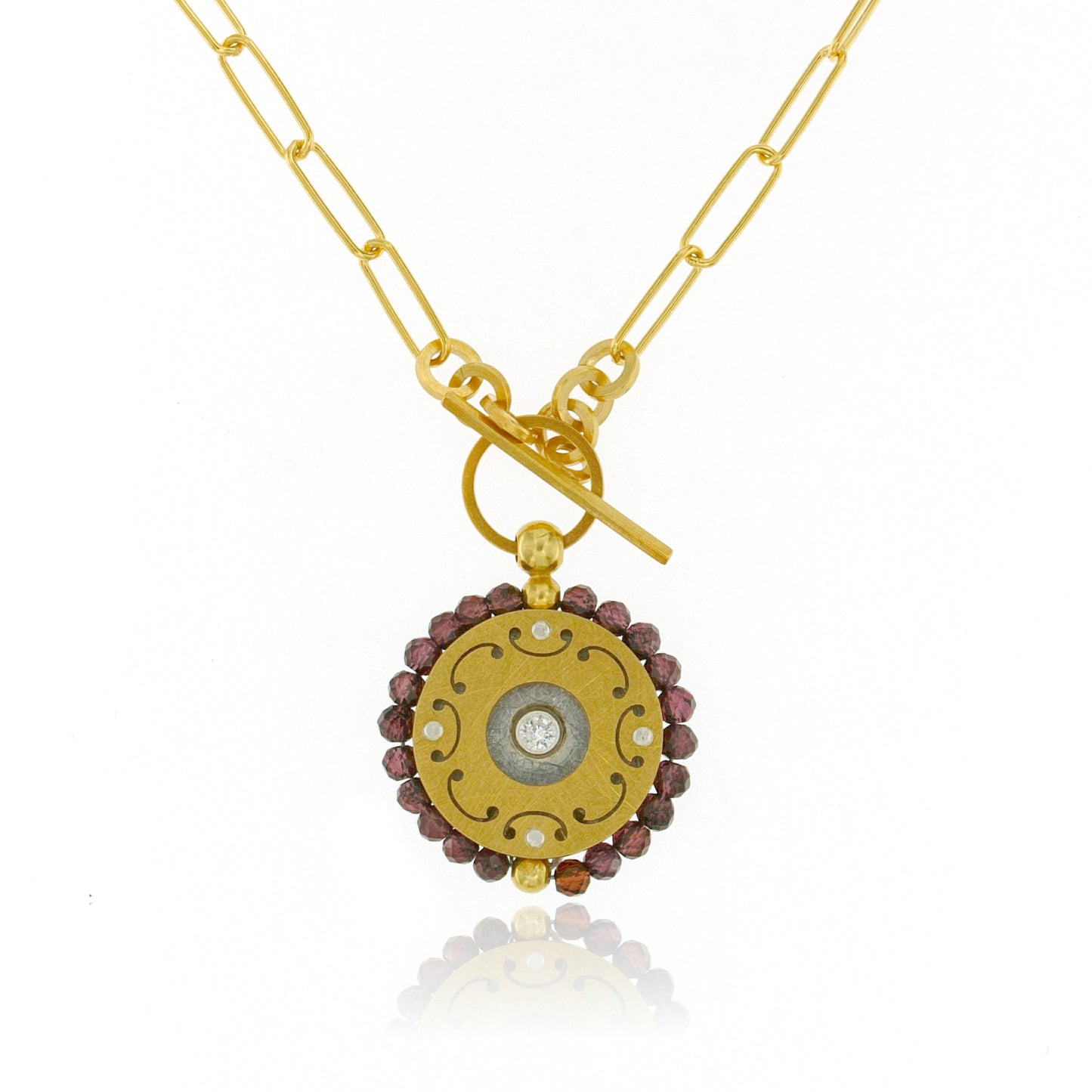 Mysterium Collection Vermeil Garnet Pendant