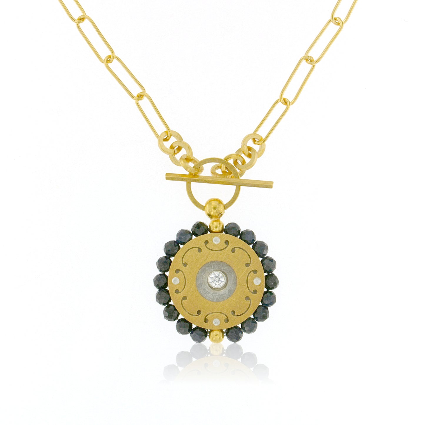 Mysterium Collection Vermeil Sapphire Pendant