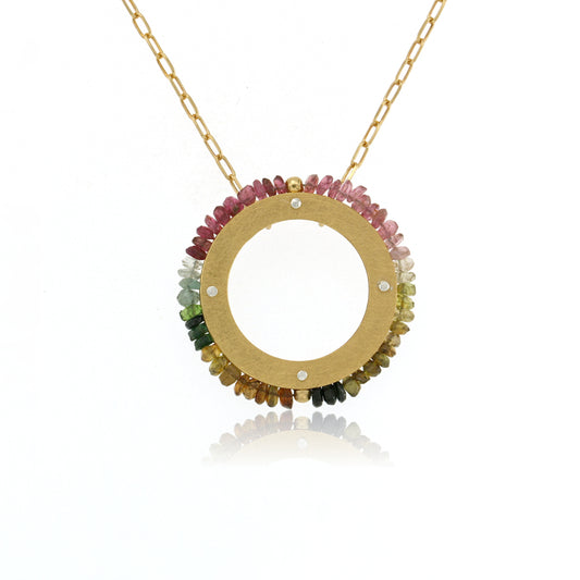 Mysterium Collection Vermeil Tourmaline Pendant