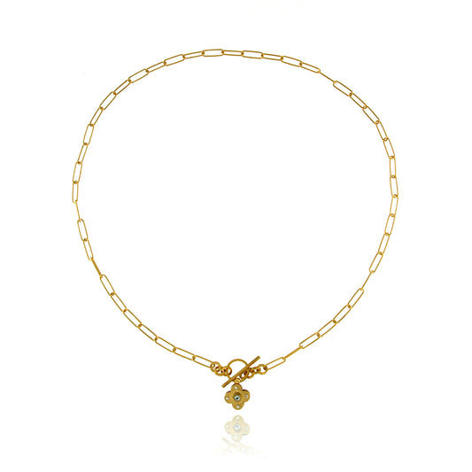 Mysterium Collection Vermeil Blue Topaz Necklace