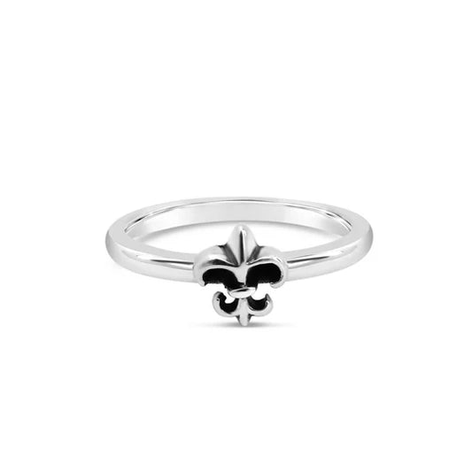 Cristy Cali Stackable Fleur de Lis Ring