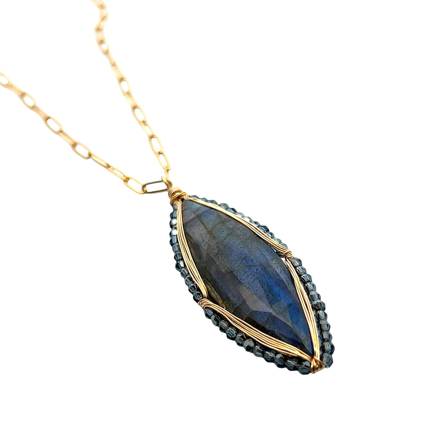 Dana Kellin Collection Labradorite & Crystal Necklace