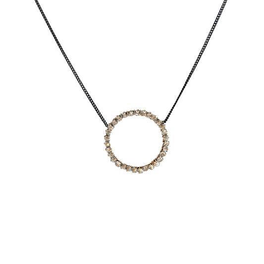 Dana Kellin Collection Circle Crystal Necklace