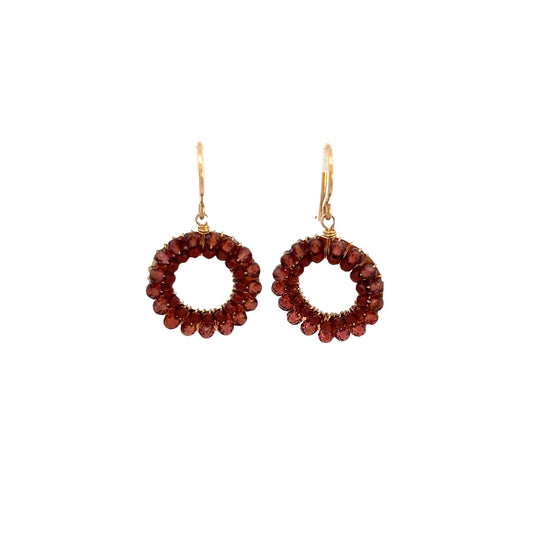 Dana Kellin Collection Garnet & Jasper Earrings