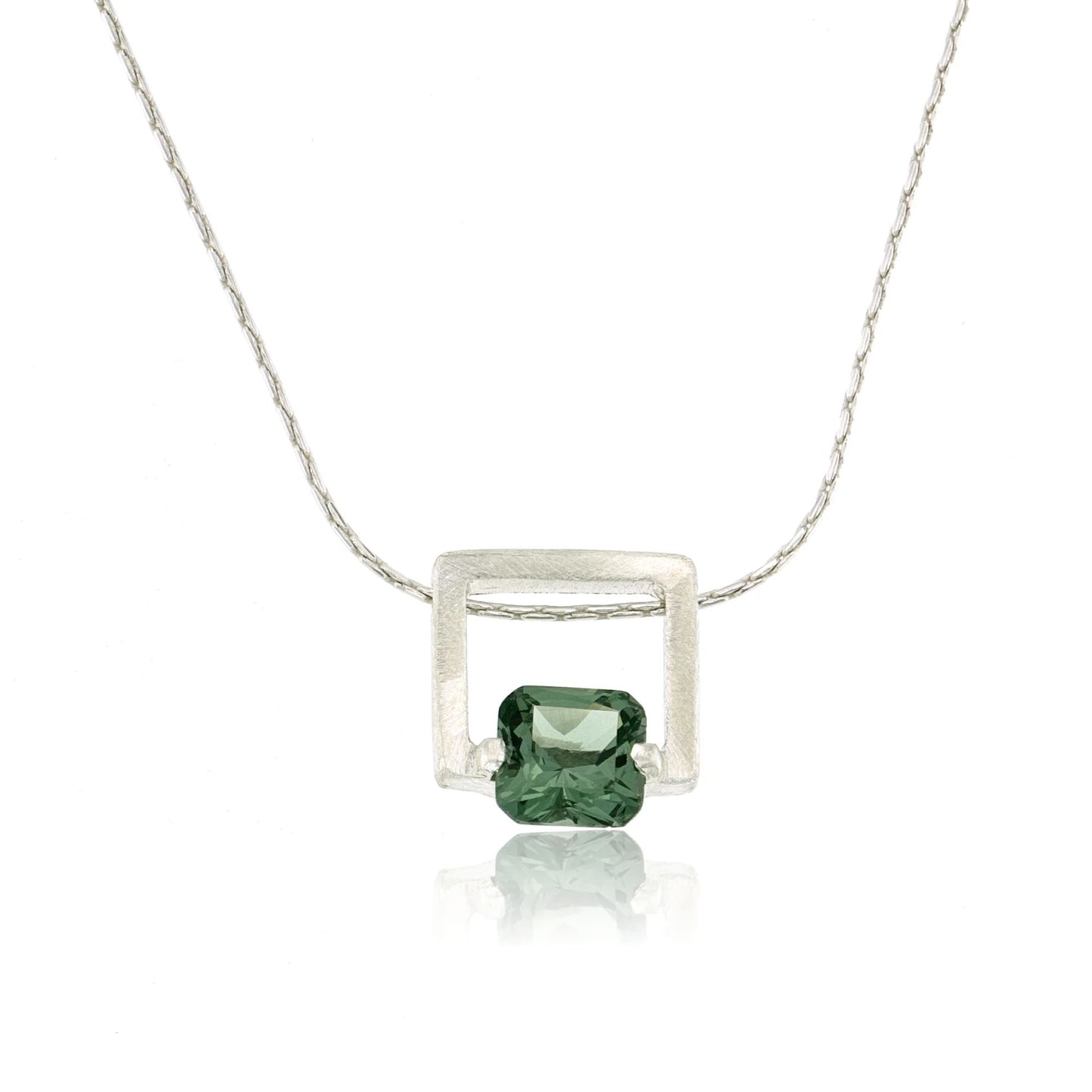 Mysterium Collection Sterling Silver Tourmaline Necklace