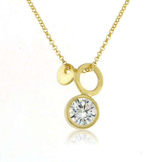 Mysterium Collection Cubic Zirconia Vermeil Necklace