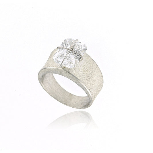 Mysterium Collection Sterling Cubic Zirconia Ring