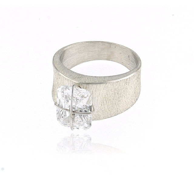 Mysterium Collection Sterling Cubic Zirconia Ring