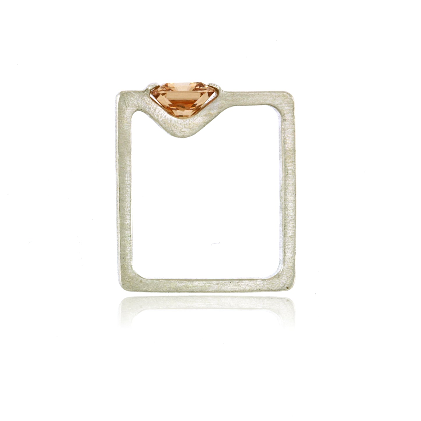 Mysterium Collection Sterling Champagne CZ Ring