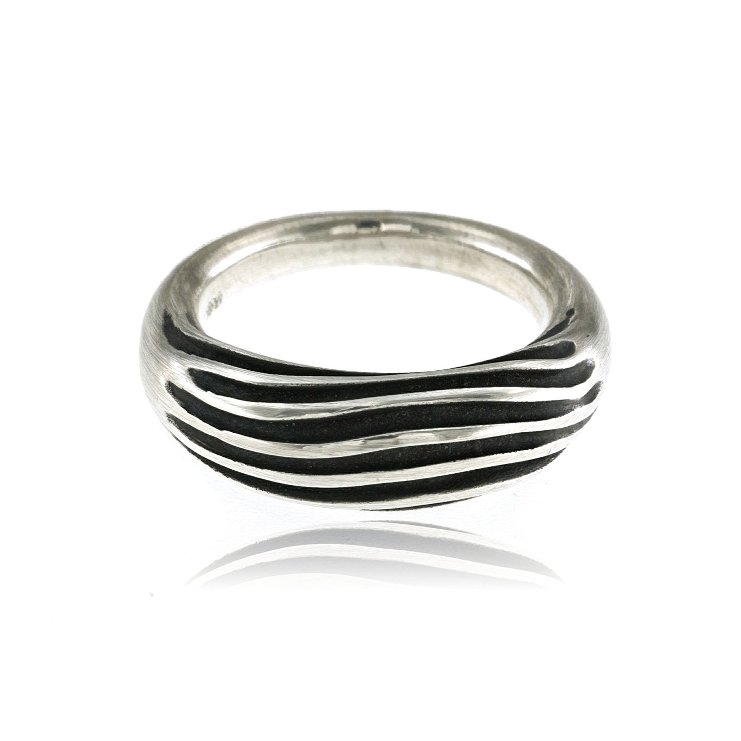 Mysterium Collection Oxidized Lines Ring