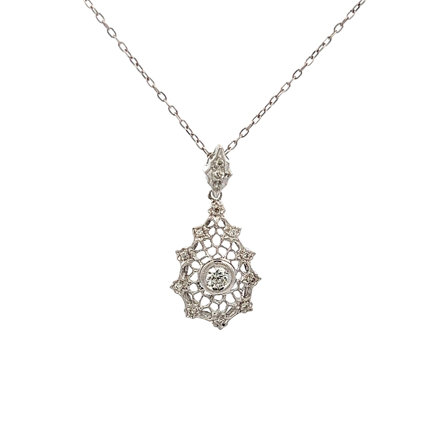 Estate Collection 18K Diamond Pendant