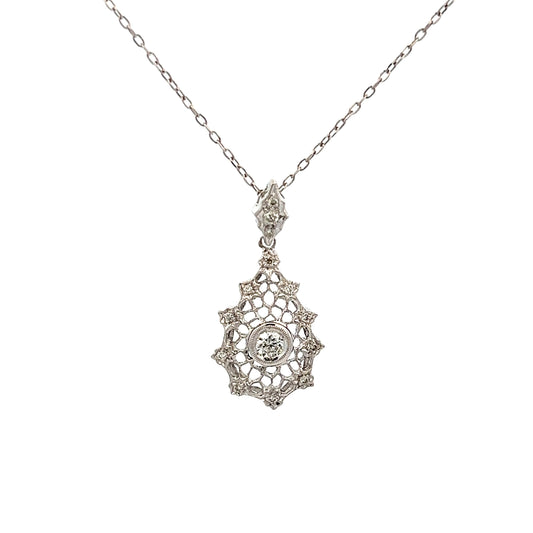 Estate Collection 18K Diamond Pendant