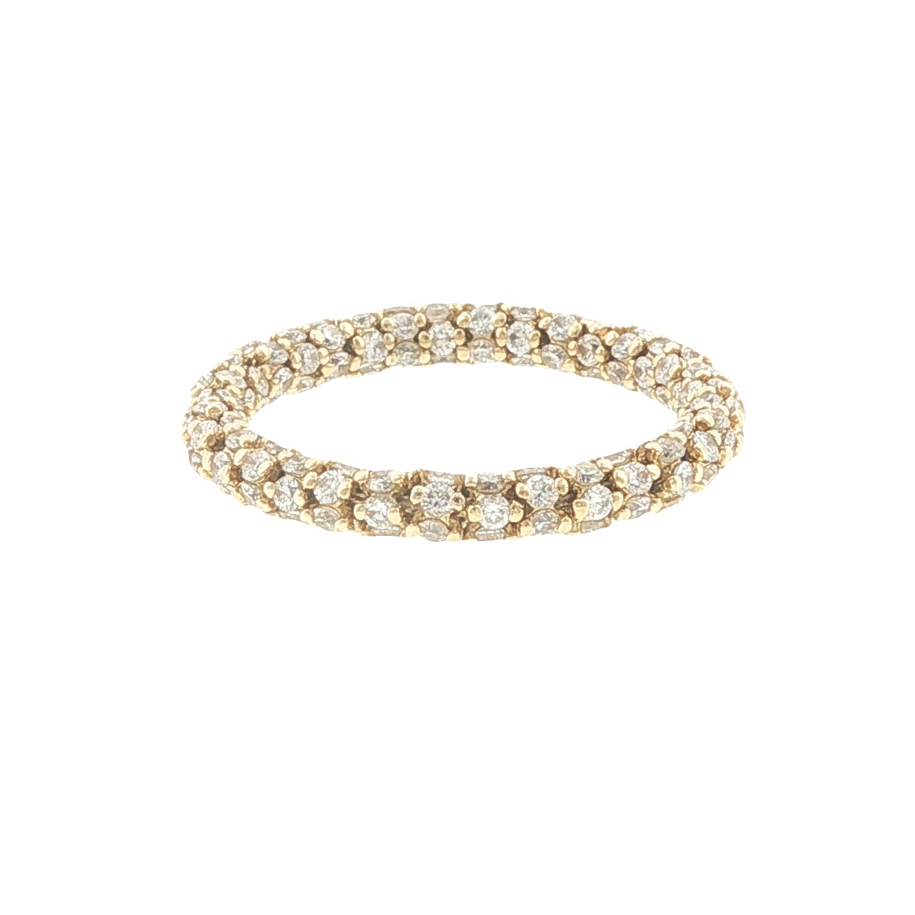 18K Yellow Gold 1.52CT Diamond Rondelle Ring