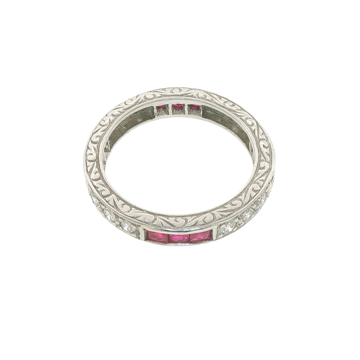 Estate Collection Ruby & Diamond Eternity Band