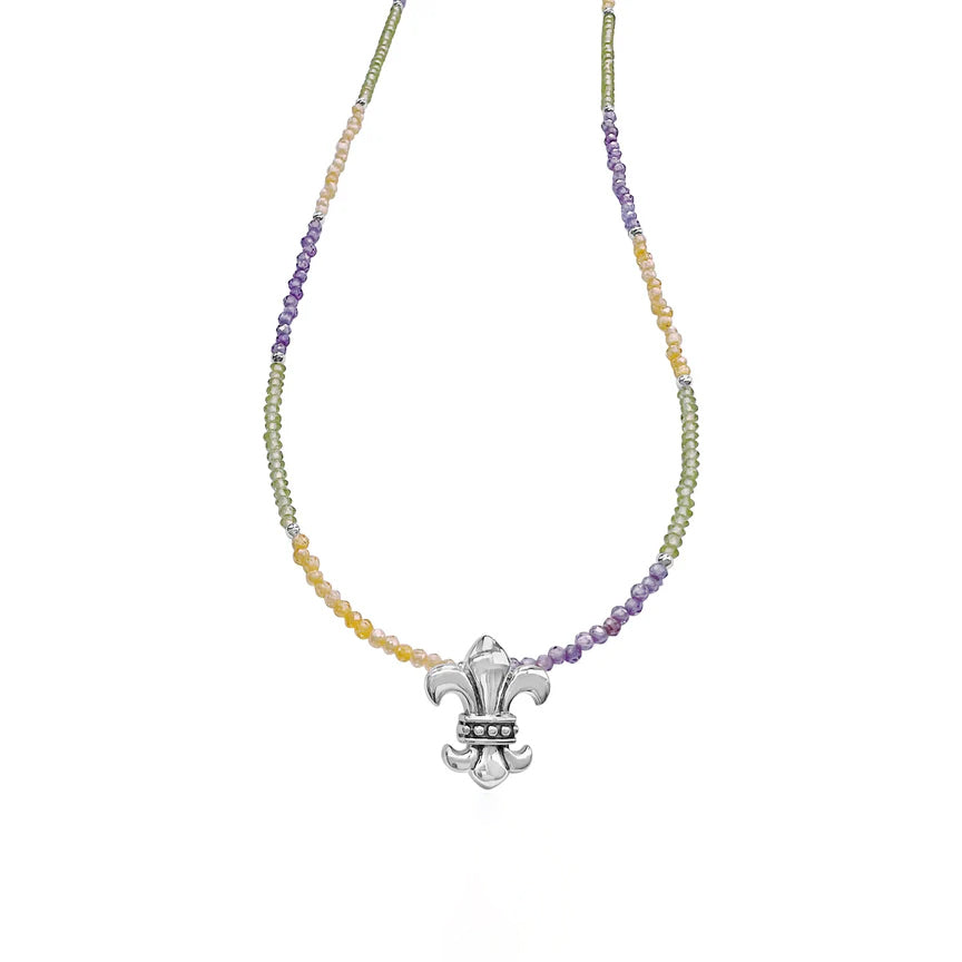 Cristy Cali Mardi Gras King Cake Signature Necklace