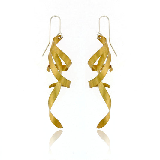Mysterium Collection Sterling Vermeil Twisted Earrings